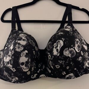 Torrid Black Skull Print Bra